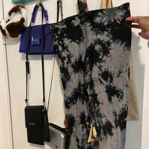 Tie dye Patterned Workout Pants by Calvin Klein